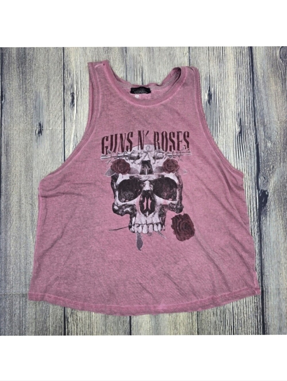 Cotton On Guns N Roses The Swing Tank Floral Skull Printed Tank Top - Picture 2 of 12